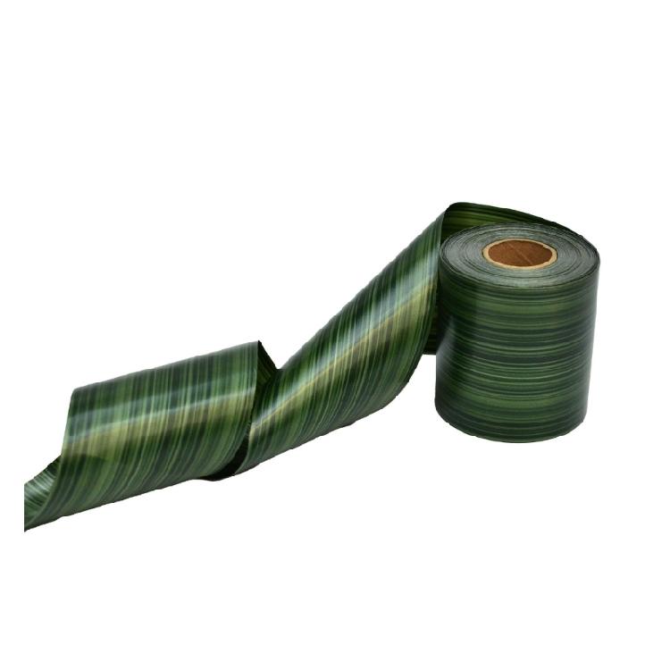 

Лента с тематикой листьев 10 см x 50 м, износостойкая полипропиленовая упаковочная лента для цветочных композиций и свадебного декора 1