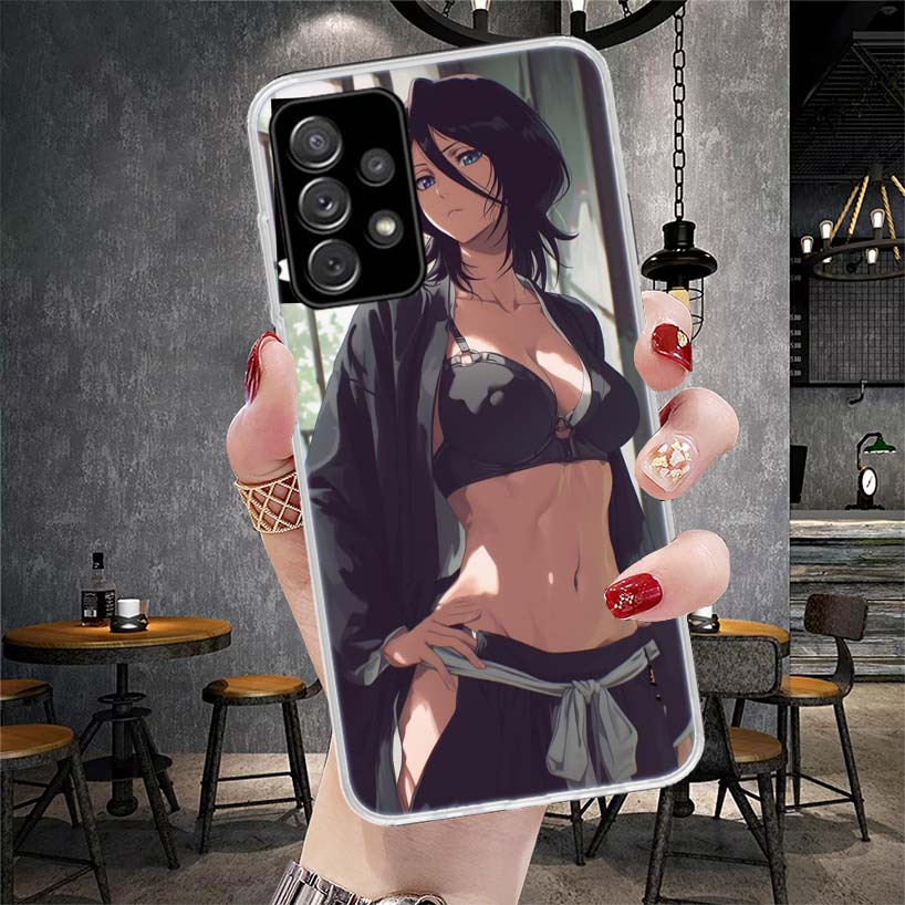 Bleach Kuchiki Rukia Soft Phone Case For Samsung Galaxy A12 A22 A32 A52 A72 A02S A51 A50S A71 A70 A31 A20S Note 20 Ultra S10 A10