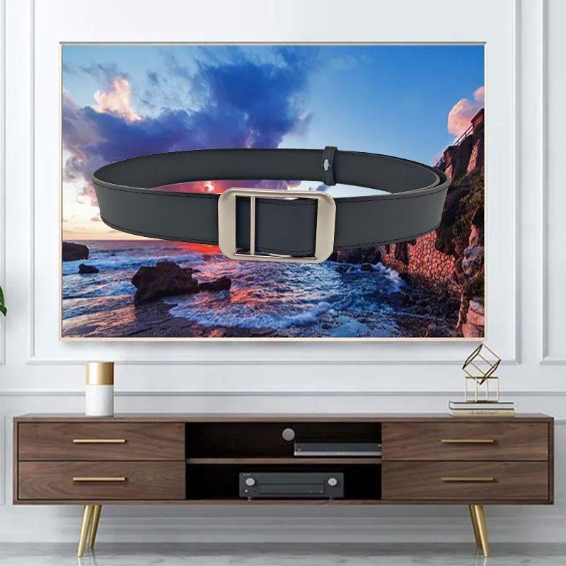 Stylish Unisex Pu Denim Belt For Trendy Casual Fashion Versatile And Simple Design