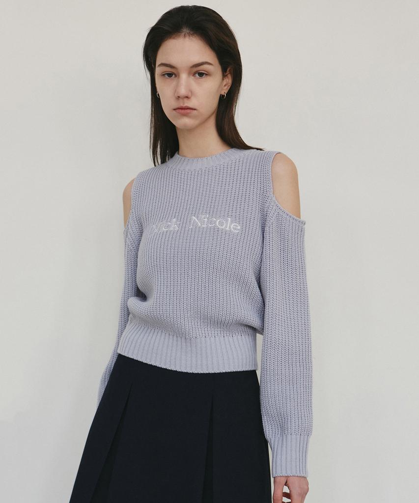Nigaennikol Nicole Cut Out Crew Neck Knit_Sora