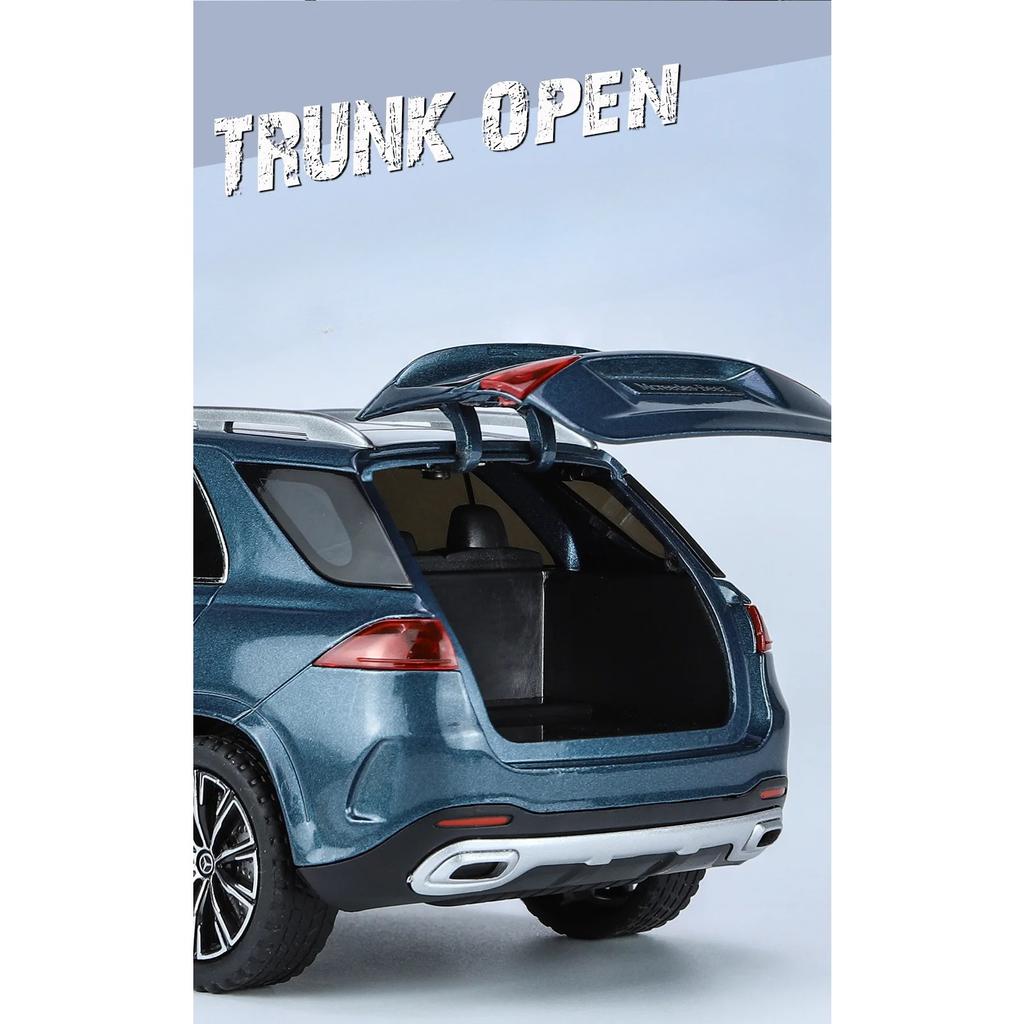 1/24 Benz GLE350 GLE SUV Legeringsmodellbil Leketøy Støpte Metallstøping Lyd og Lys Billeker for Barn Kjøretøy