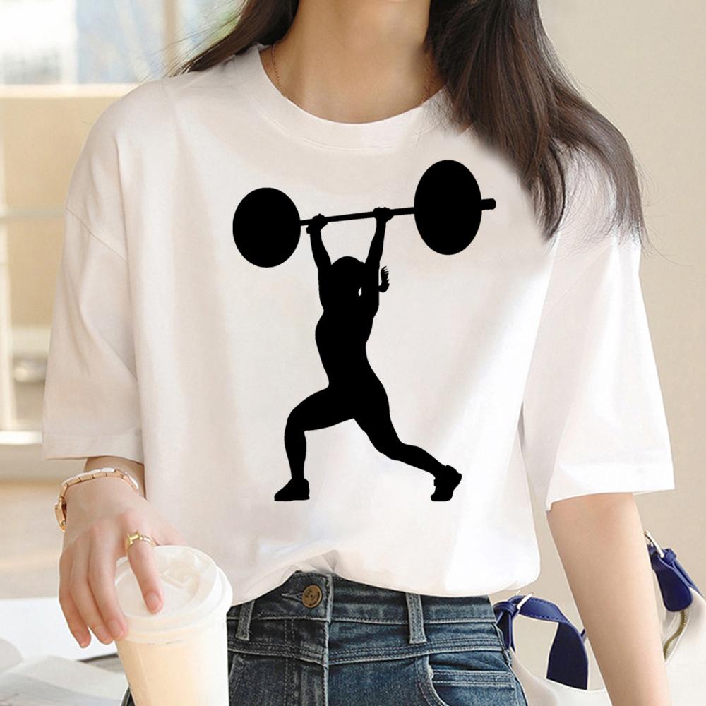 Tricou Crossfit Fitness Tricouri Femei Top Manga Femeie Manga Funny Graphic Imbracaminte