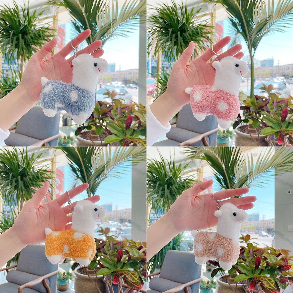 Creative Cartoon Alpaca Keychain Cute School Bag Keychain Key Pendant Men Women