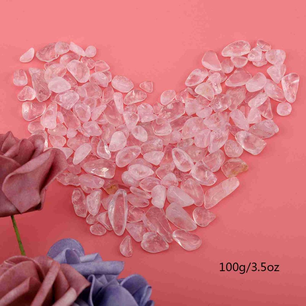 100 grams Polished Crushed Stone Fragments 5-7mm Decorative Rocks Aquarium Fish Tank