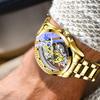 Luxury Business Watches Man Silver Stainless Steel Quartz Watches Male Luminous Wristwatches for Men Clock Relógios Masculino