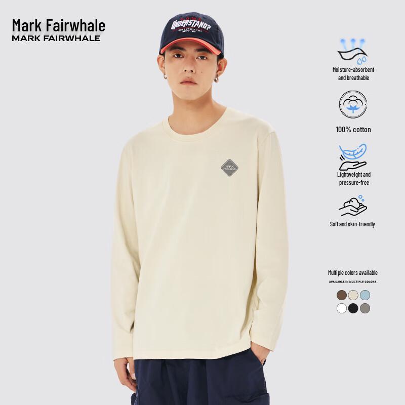 Mark Fairwhale Men s Pure Cotton Long-Sleeve T-Shirt L