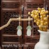 Retro Chinese Beaded Tassel Pearl Earrings for Women - Ethnic Hanfu Water Drop Ear Clips (No Piercing Required)