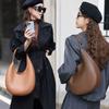 Genuine Leather Women's Bag Luxury Designer Shoulder Bag Fashi Half Mo Handbag Women High Quality Cowhide Tote Bags
