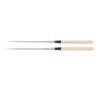Sushi Chopsticks Professional Solid Wood Stainless Steel Pointed Sashimi Chopsticks for Restaurant