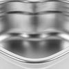 Heart Shaped Stainless Steel Snack Dish Elegant Decorative Serving Platter for Desserts Candies Appetizers Western Dining Home