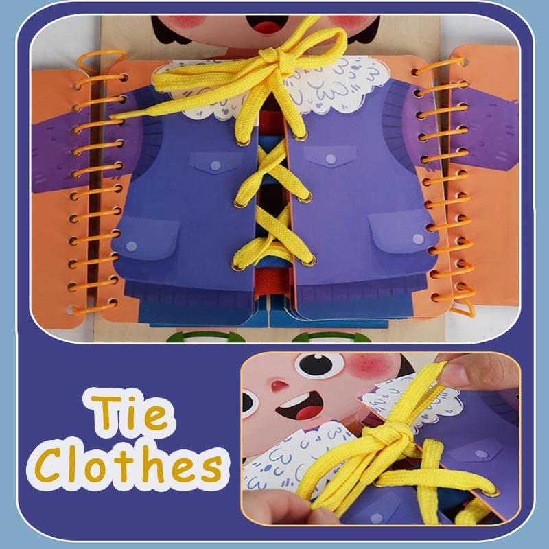 Carte pentru copii ocupați Jucării Montessori abilități motrice fine Buton de antrenament Fermoar Jocuri educaționale timpurii Cărți liniștite Jucării senzoriale