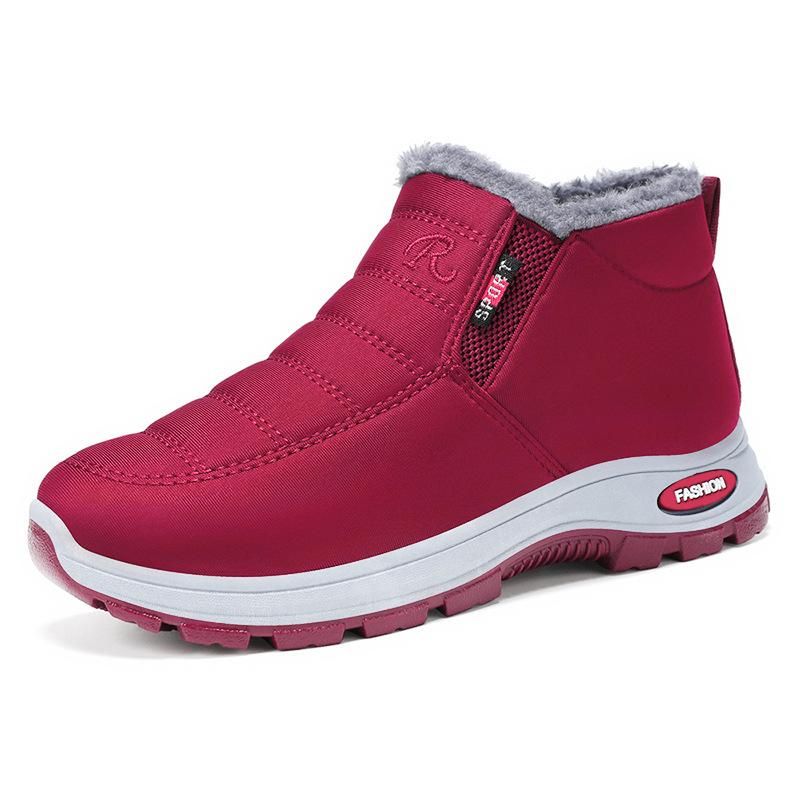Cotton Shoes Women's Winter New Shoes Women's Foreign Trade Couples Walking Shoes Piled and Thickened Men's and Women's Snow Boots of the Same Style