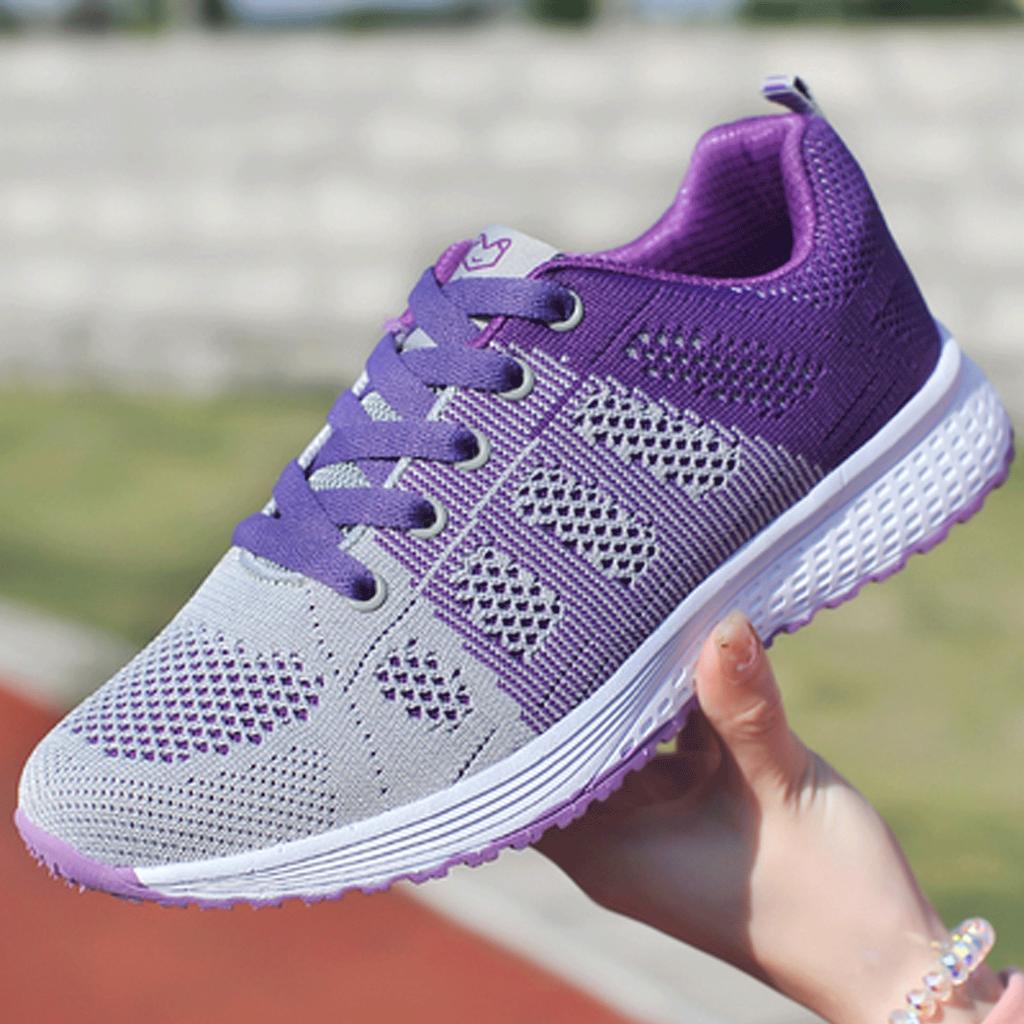 Spring and summer sports shoes running shoes mesh breathable lightweight travel shoes student soft-soled casual shoes