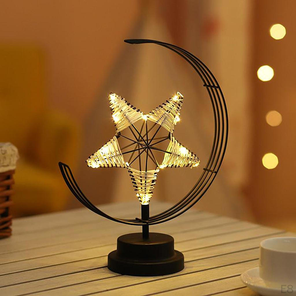 Battery / USB Powered Romantic LED Desk Lamp for Living Room Office Decorative