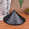 Asian Japanese Samurai Straw Hat Cosplay Conical Bamboo Hat Traditional Handmade Lightweight for Outdoor Festive Activities