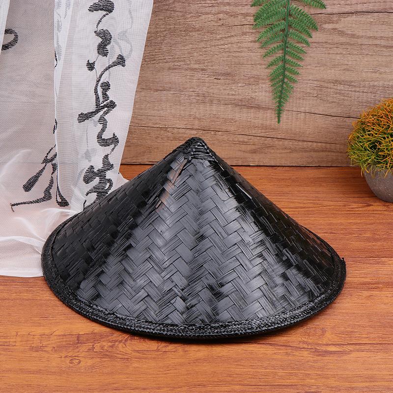 Asian Japanese Samurai Straw Hat Cosplay Conical Bamboo Hat Traditional Handmade Lightweight for Outdoor Festive Activities
