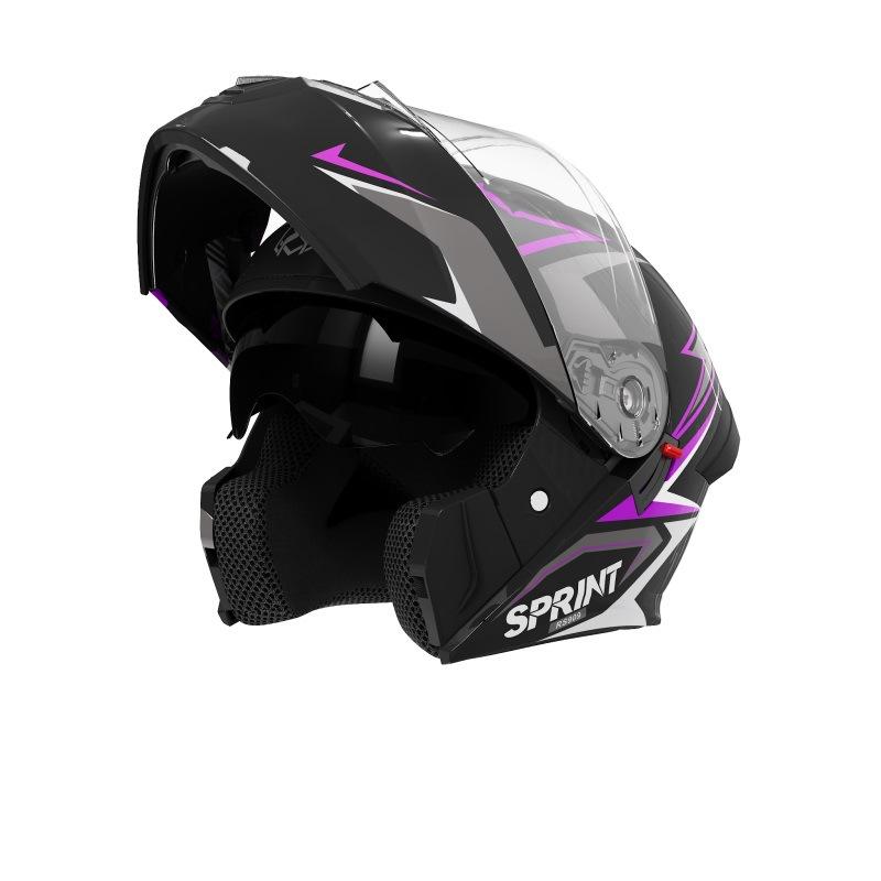 Motorcycle Helmet, Open-face Helmet for Men and Women, Suitable for All Seasons, Warm Winter Safety Helmet