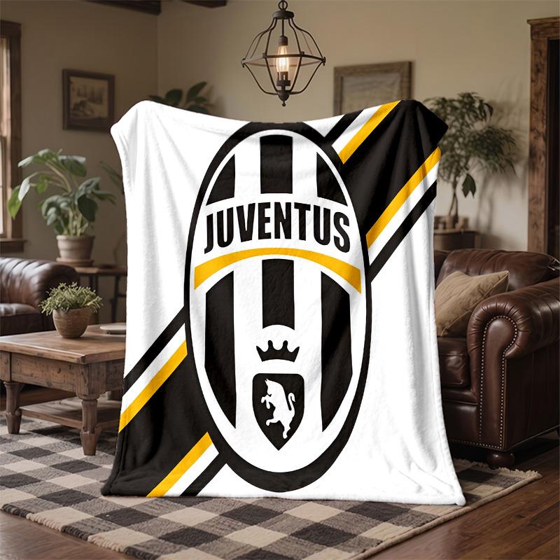 Juventus FC Print Flannel Blanket Soft Warm Sofa Bed Throw Blanket For Home Office Bedroom