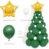 Slavnostní vánoční balónková sada: Červená, Zelená, Zlatá řetězová dekorace na sváteční večírky