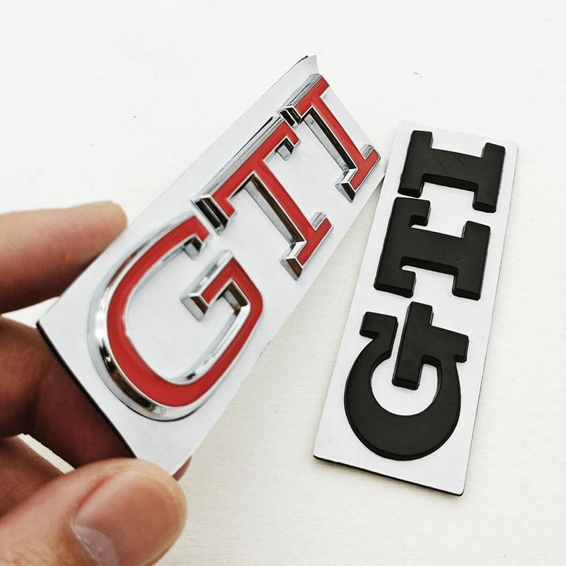 2026 Hot For VOLKSWAGEN VW 3D High-Quality Chrome Metal Logo GTI Emblem Car Trunk Sticker Badge For VW Golf 8/Polo/Jetta/Tiguan/
