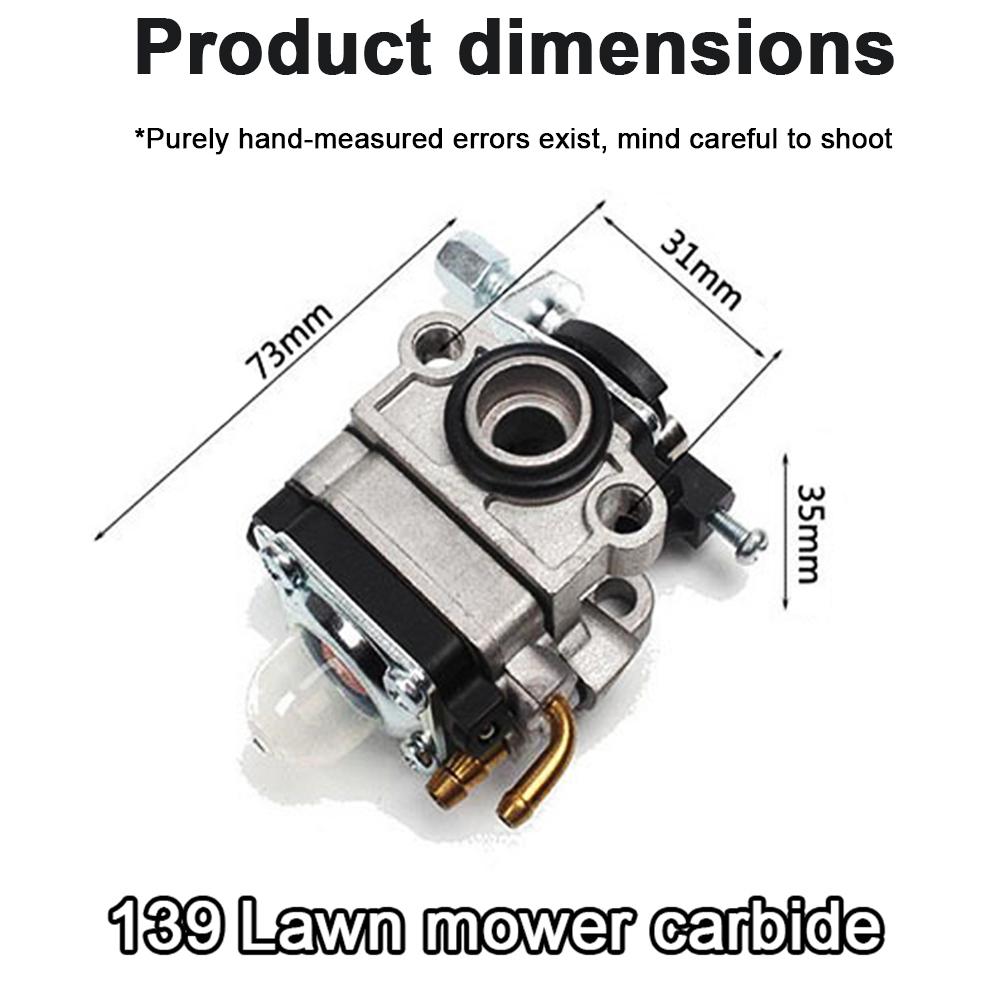 Lawn Mower Engine Carburetor 139/140 Four-Stroke 40-5/52/58 Chainsaw Carburetor Two-Stroke 32 Hedge Trimmer Carburetor