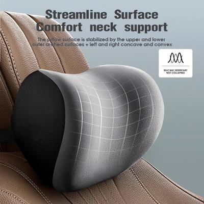 NEW Memory Foam Car Neck Pillow Protective Lumbar Back Support Breathable Car Headrest Cushion Relieve Stress Car Seat Pillow