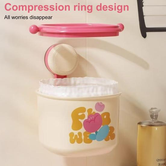 Мусорное ведро на присоске высокая грузоподъемность большая вместимость простая установка настенное контейнер для хранения полотенец для умывания корзина для бумаги 743₽