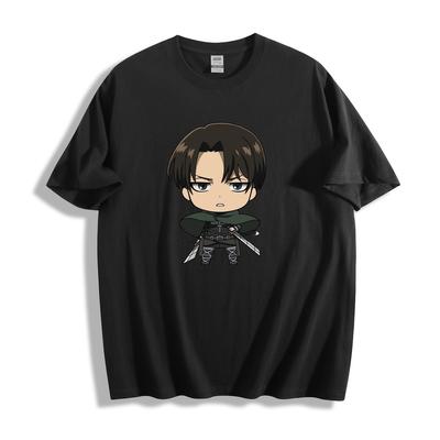 Attack on Titan Chibi Levi T-Shirt - Niedliches Anime-Charakter-Design Unisex-Tee