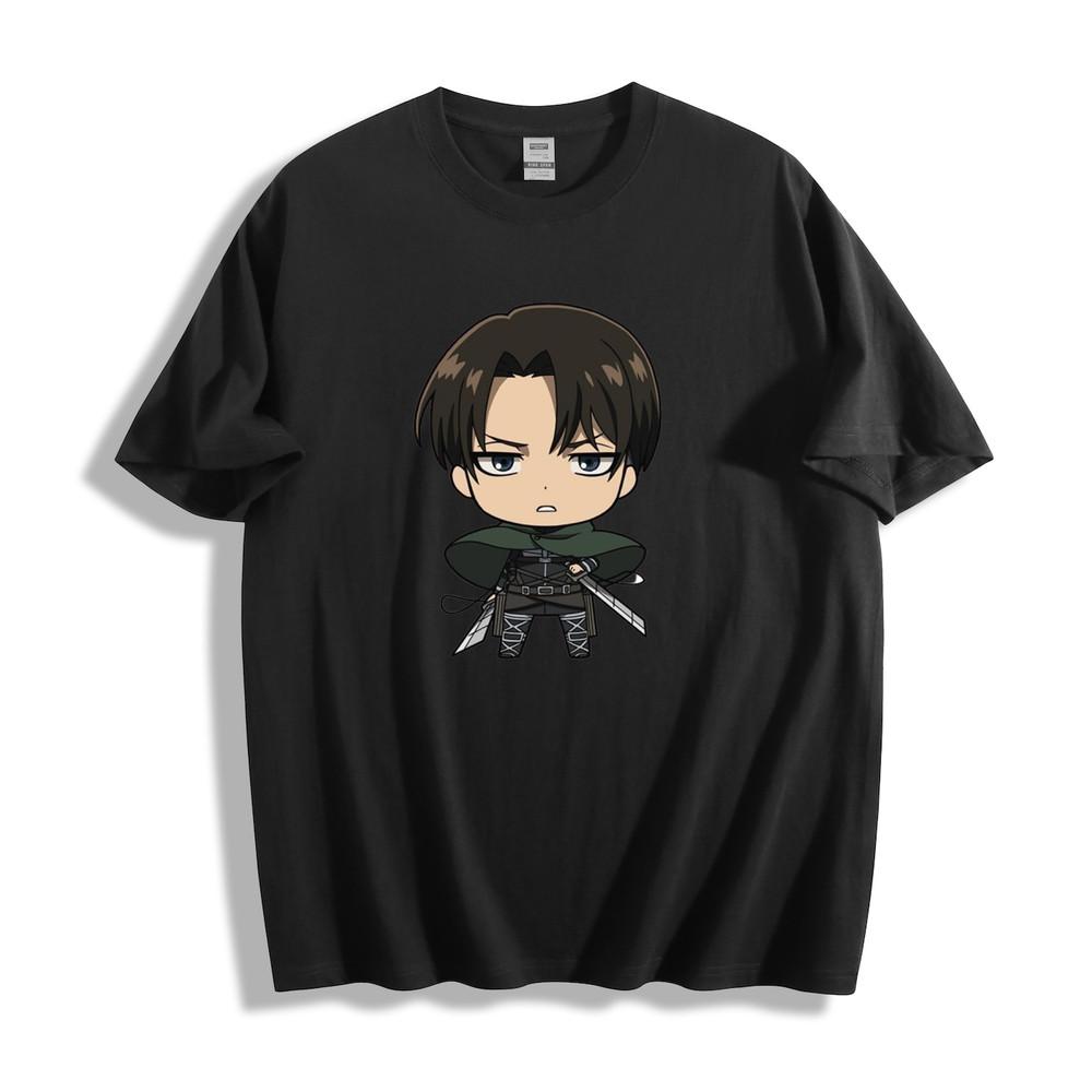 Attack On Titan Chibi Levi T-Shirt - Cute Anime Character Design Unisex Tee