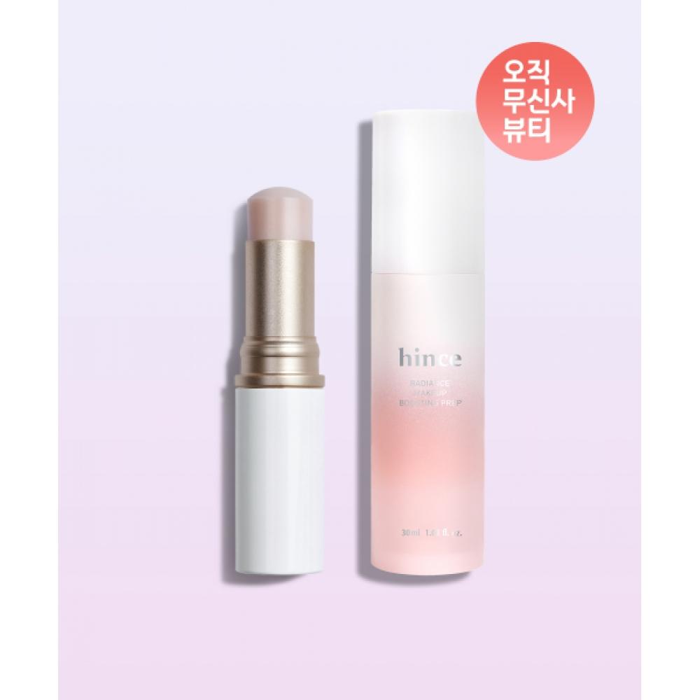 

Hince [25 Holiday] Сияющая база для макияжа Сияющий бальзам Набор из 2 шт. Boosting prep/Lil Mauve