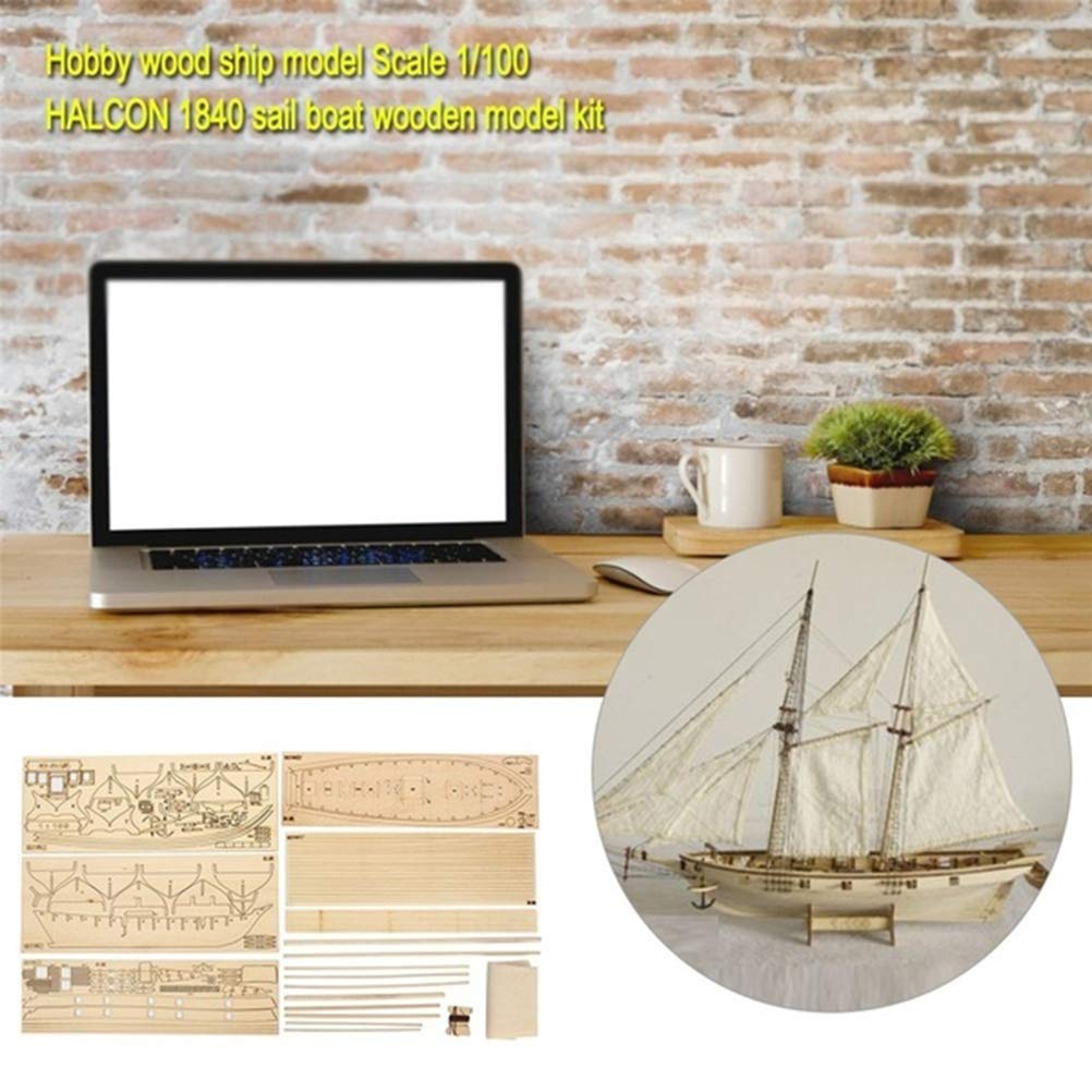 Excras Wooden Sailing Ship Model, DIY Wooden Sailing Ship Kit, Sailing Ship Model, Handmade Model Decoration