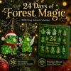 Christmas Advent Calendar 2026 Frog Calendar 24 Day Countdown Box with Desktop Ornament Sets Faux Crystal Ornaments Festive Tree Hanging Decor,