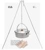 CLS 4.3L Stainless Steel Outdoor Steamer Pot - Portable for Rice, Noodles, Soup Cooking, with Steaming Basket