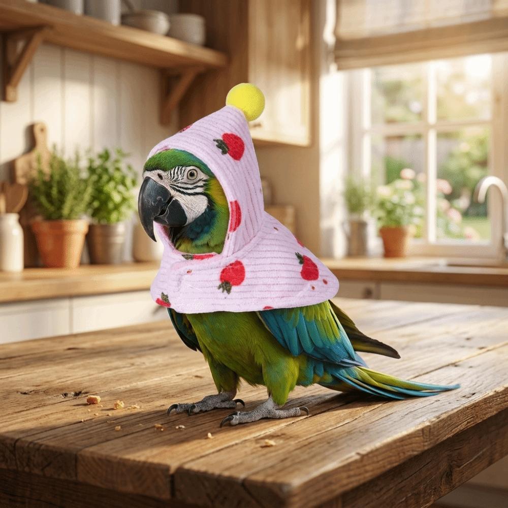 Warm Bird Winter Jacket Windproof Bird Flight Suit Cute Bird Cape Photo Prop