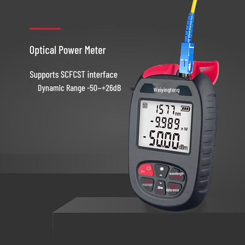 WeiYingTong MP30B-R20 3-in-1 Optical Power Meter with 20mW VFL & Flashlight