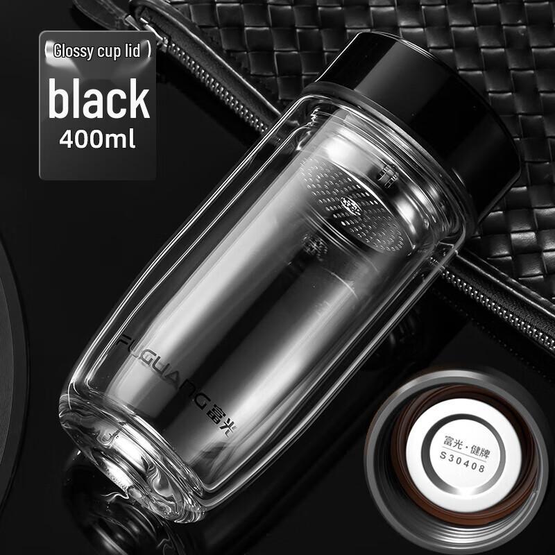 Fuguang G2132 Double-Wall High Borosilicate Glass Tea & Water Bottle