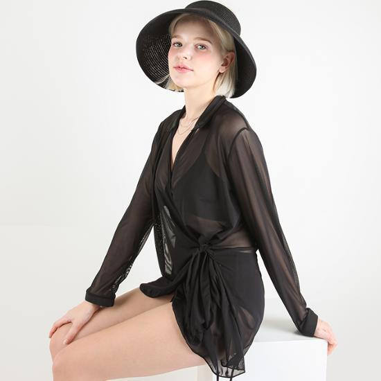 Water play UV protection swimsuit mesh long sleeve cover shirt