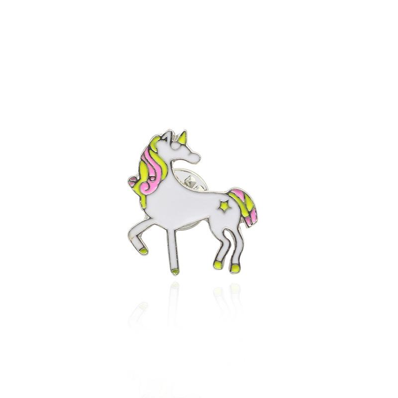 Cartoon Flying Horse Brooch Cute Animal Corsage Ornament Christmas Birthday Gift
