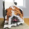 French Bulldog Digital-printed Polyester Bedroom Velvet Flannel Soft Sofa Cover Blanket Fleece Soft Sofa Cover Blankets for Beds