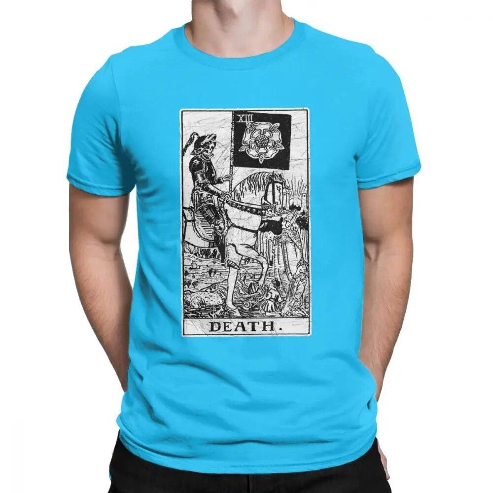Unisex T-Shirt Death Tarot Card Major Arcana Fortune Telling Occult Cotton The Magician Empress T Shirt Oversized