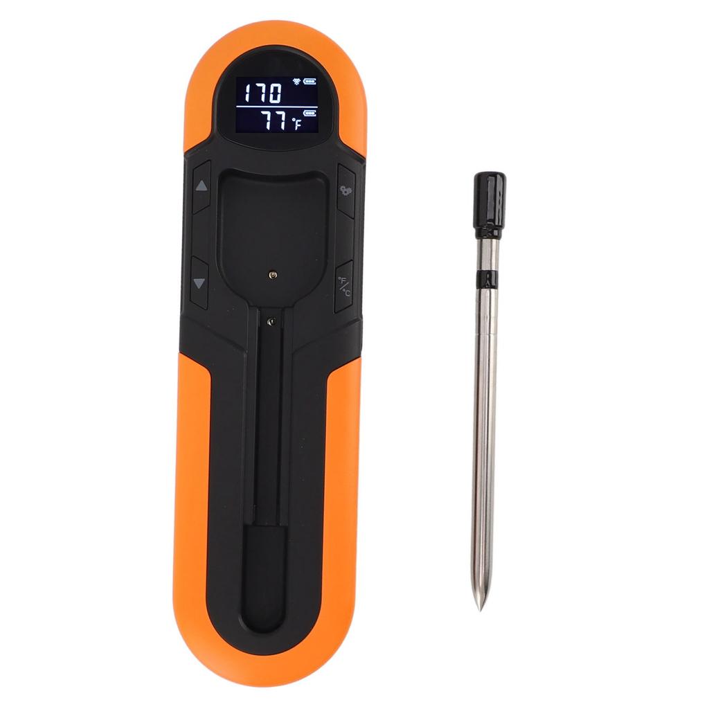 Wireless Meat Thermometer with Timer Smart Alarm IP66 Magnetic 500mAh Bluetooth Meat Thermometer