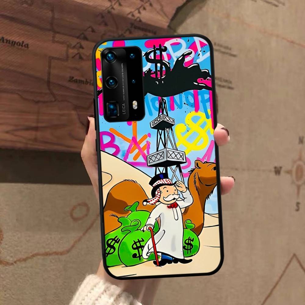 Cartoon MonopolyS Money Phone Case For Huawei P 8 9 10 20 30 40 50 Pro Lite Psmart Honor 10 Lite 70 Mate 20lite