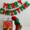 Merry Christmas Balloons Banner Party Decorations