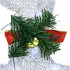 LED Reindeer Set 4 pcs Silver Fabric