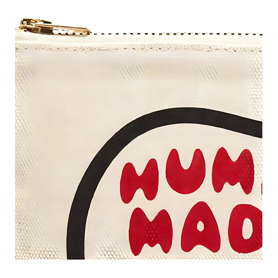 New HUMAN MADE Canvas Bag Clutch Women's White HM21GD034