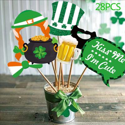 St. Patryka impreza taneczna dekoracja rekwizyty fotograficzne fajka szczęście dekoracja kostiumowa