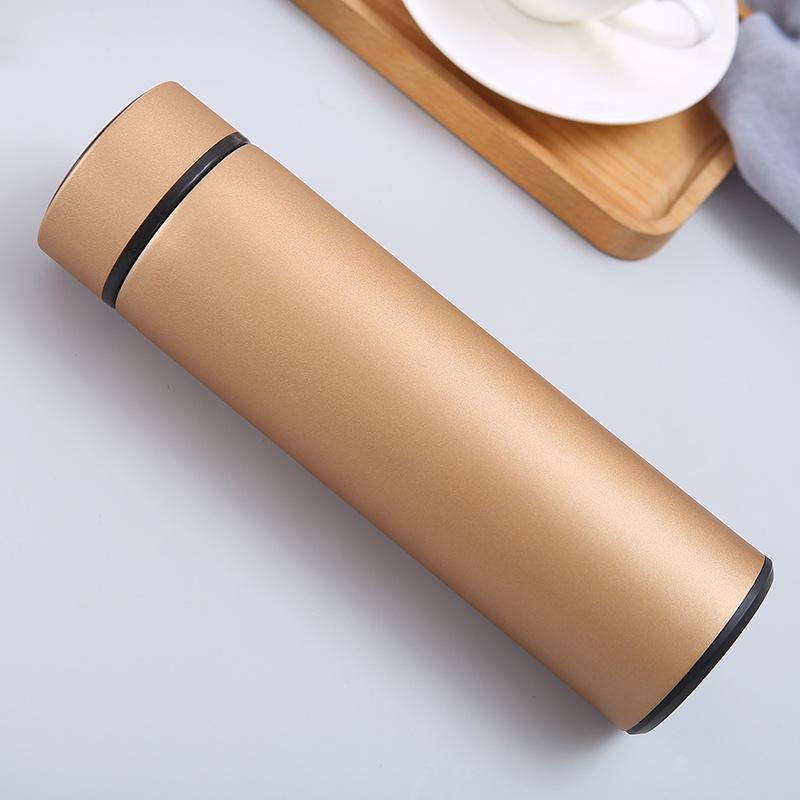 Stainless Steel Smart Thermos Cup Double-layer Vacuum Touch Temperature Cup Business Men's and Women's Office Straight Cup