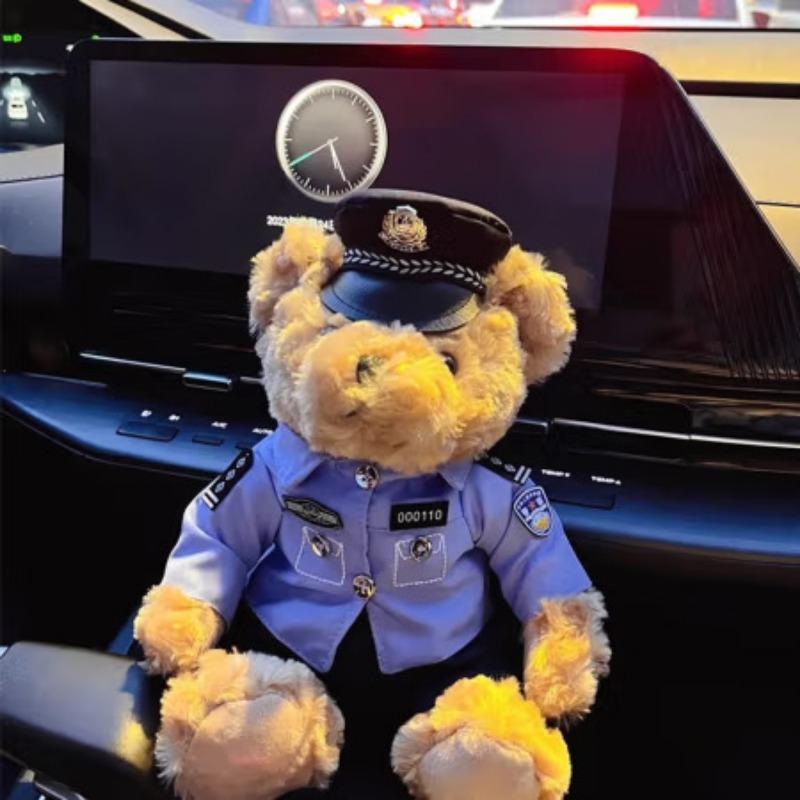 Orsacchiotto Poliziotto Orsacchiotto Polizia Stradale Uniforme Orsacchiotto Pompiere Peluche Regali per Bambine e Bambini