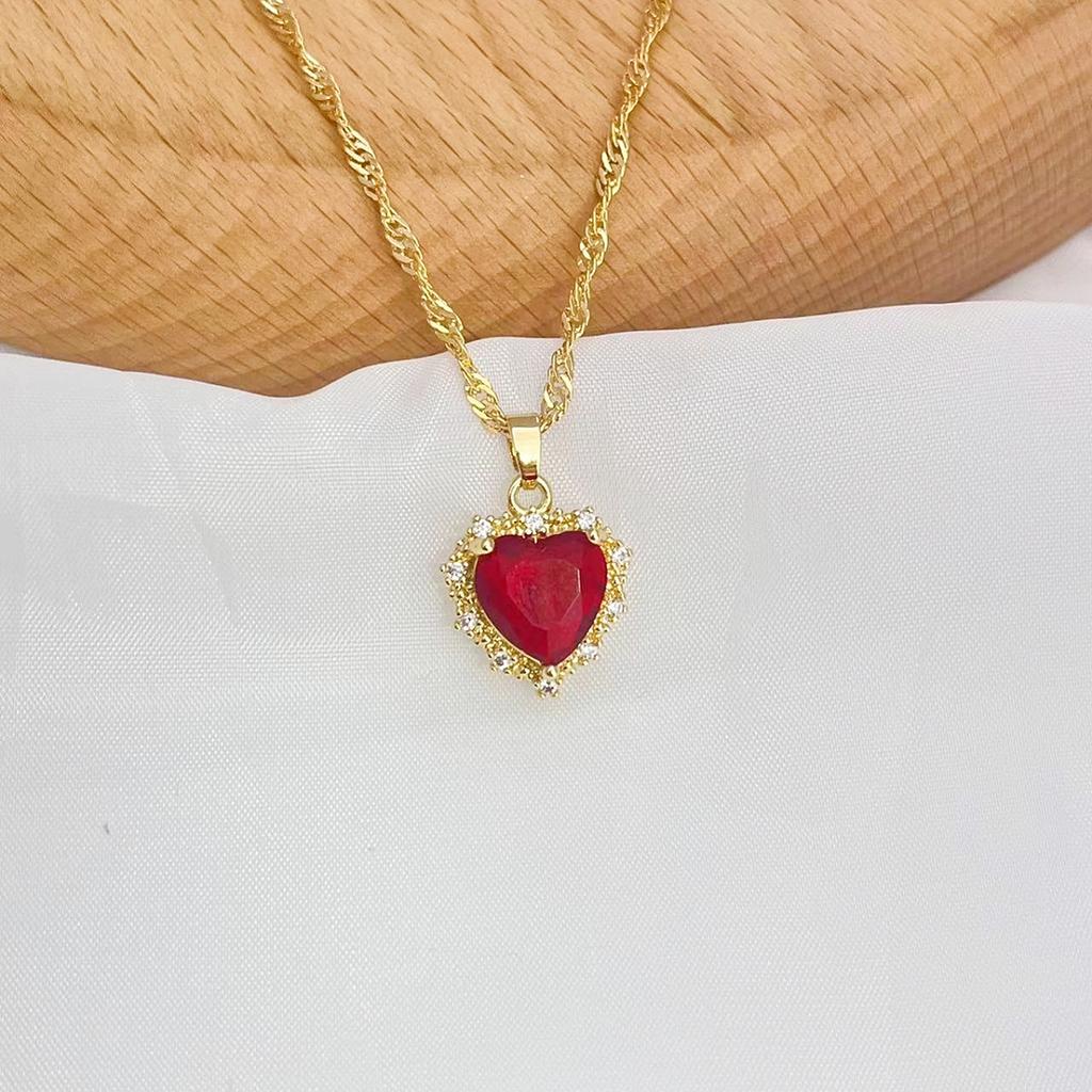 1pcs Fashion Female Simple Love Personality Collarbone Chain Accessories Small High Class Atmosphere Light Luxury Necklace Acces