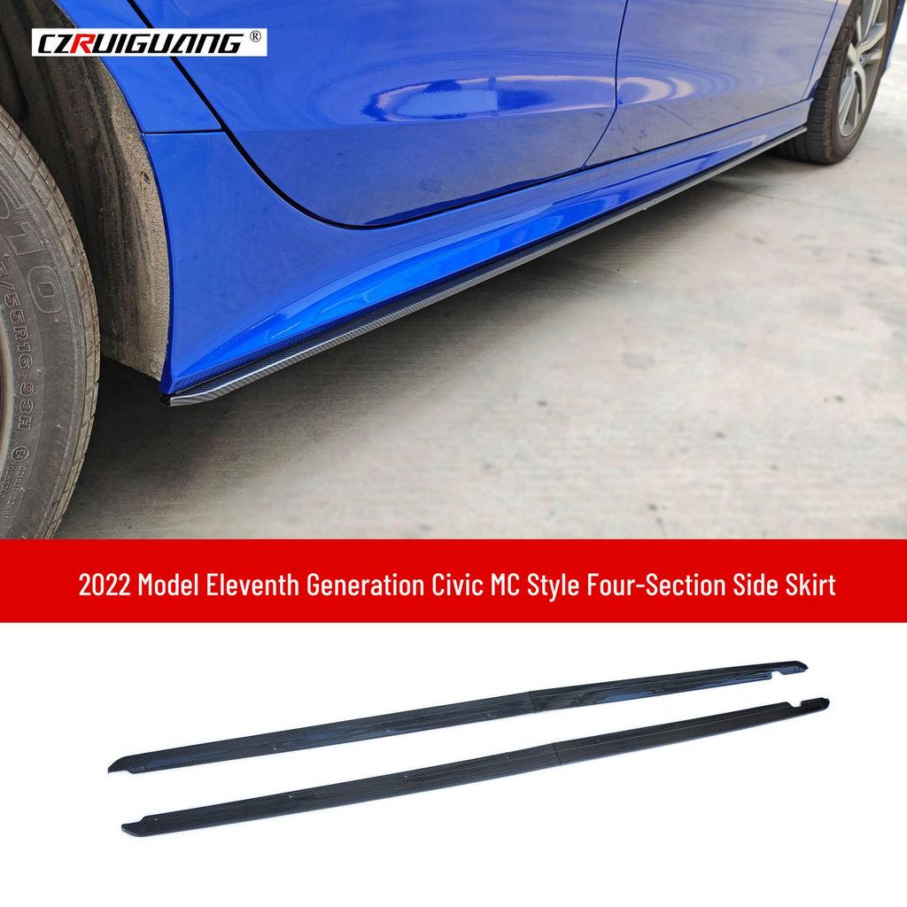 2022 11th Gen Civic Side Skirt & Rear Spoiler Sport Kit - Easy Install